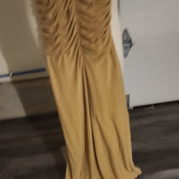 Bite Studios Mettalic Marea Ruched Cotton Blend Terry Midi Dress Size Xs - Picture 6 of 8